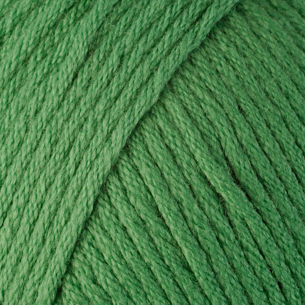Color Grass 9751. A green skein of Berroco Comfort Worsted washable yarn.