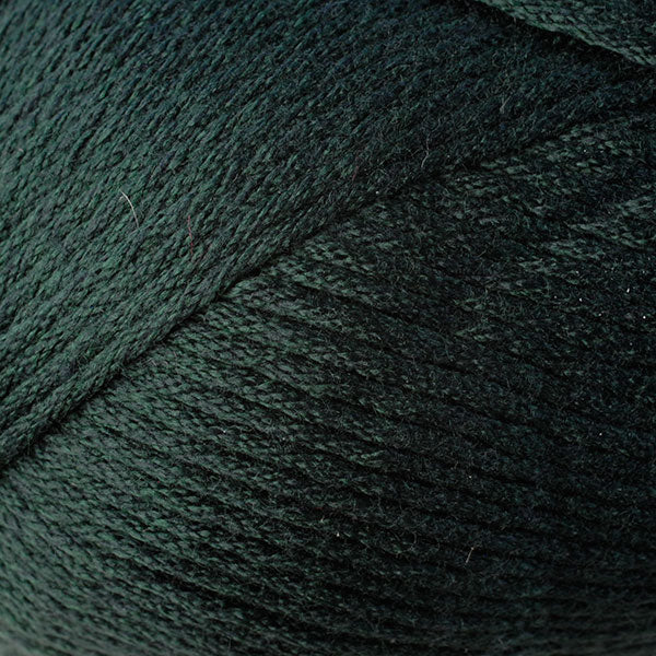  Color Hackberry Heather 9792. A medium green skein of Berroco Comfort Worsted washable yarn.