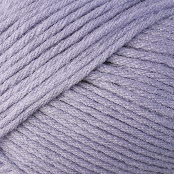 Color Lavender Frost 9715. A pale purple skein of Berroco Comfort Worsted washable yarn.