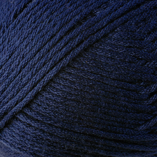 Color Navy Blue 9763. A dark blue skein of Berroco Comfort Worsted washable yarn.