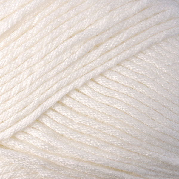 Color Pearl 9702. An off white skein of Berroco Comfort Worsted washable yarn.