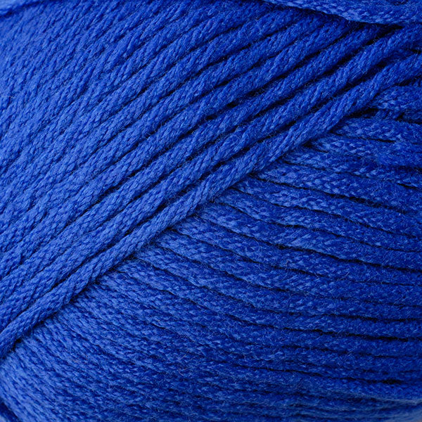 Color Primary Blue 9736. A brilliant blue skein of Berroco Comfort Worsted washable yarn.