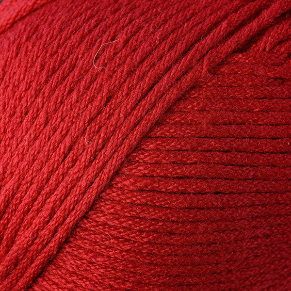  Color Primary Red 9750. A red skein of Berroco Comfort Worsted washable yarn.