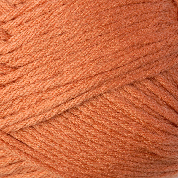  Color Pumpkin 9724. A light orange skein of Berroco Comfort Worsted washable yarn.