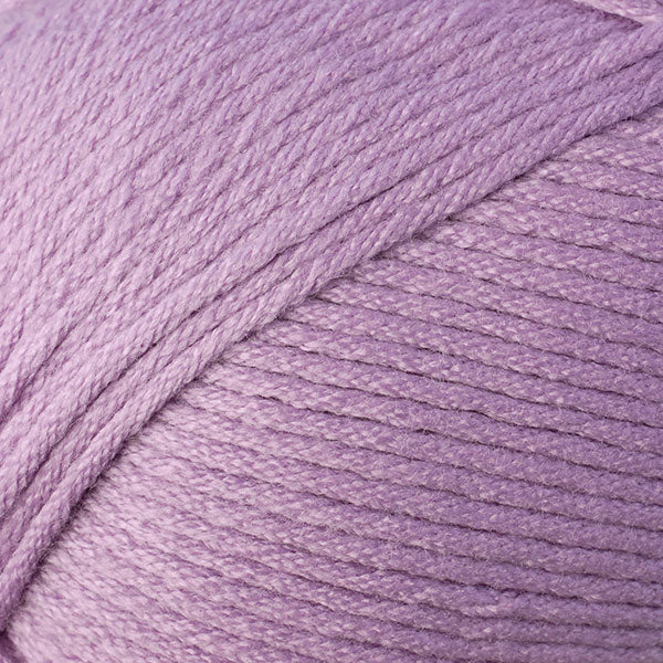 Color Raspberry Sorbet 9728. A pale pink purple skein of Berroco Comfort Worsted washable yarn.
