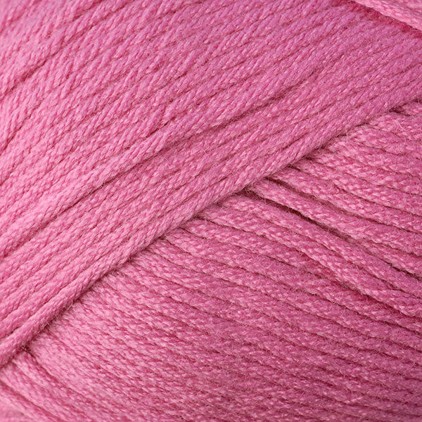 Color Rosebud 9723. A pink skein of Berroco Comfort Worsted washable yarn.