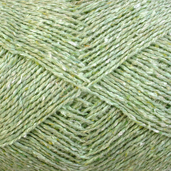 Color New Leaf 6962. A Pale Green Shade of Berroco Remix Light DK Yarn.