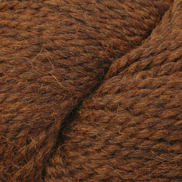 Potting Soil Mix 7279, a warm heathered brown skein of Ultra Alpaca Chunky.