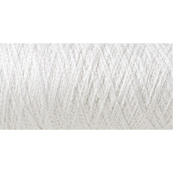 Ashford Caterpillar cotton yarn in White - a white colorway