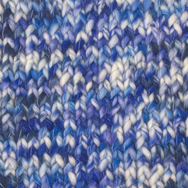 Berroco Coco in Coast 4924 - a speckled colorway in white and shades of blue