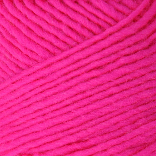 Lambs Pride Worsted Neon in Cosmic Pink - a neon pink colorway