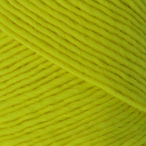 Lambs Pride Worsted Neon in Firefly Yellow - a neon yellow colorway
