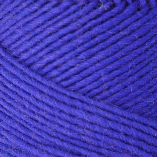 Lambs Pride Worsted Neon in Glowing Grape - a neon blue colorway