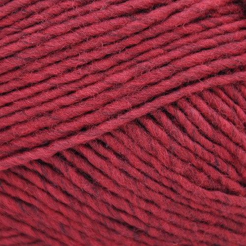 Brown Sheep Lanaloft Bulky in Choke Cherry - a cherry red colorway