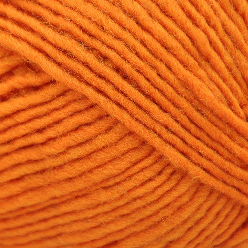 Brown Sheep Lanaloft Bulky in Mulling Spice - a bright orange colorway