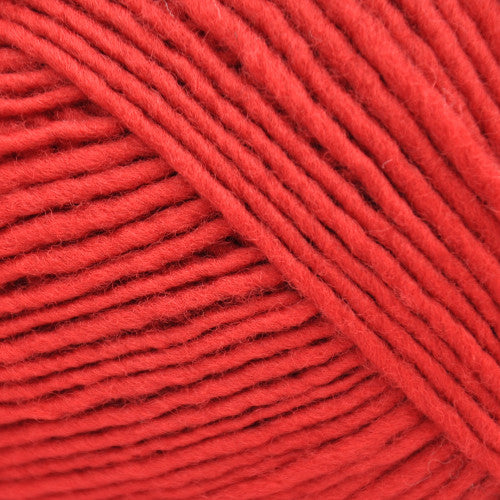 Brown Sheep Lanaloft Bulky in Roasted Pepper - a bright red-orange colorway