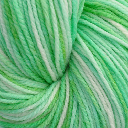  Brown Sheep Stratosphere DK in Northern Lights - a variegated white and mint green colorway