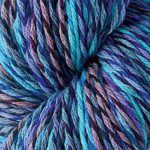 Brown Sheep Synchrony DK in Soiree - a variegated colorway in shades of blue and purple