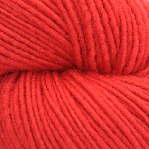 Brown Sheep Top of the Lamb Sport in Red Baron - a neon orange colorway