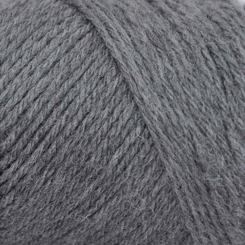Brown Sheep Wildfoote Sock in Gunsmoke - a mid grey colorway