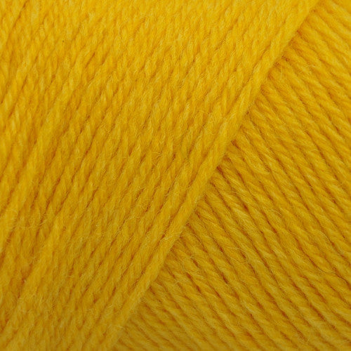 Brown Sheep Wildfoote Sock in Lightning Lemon - a bright yellow colorway