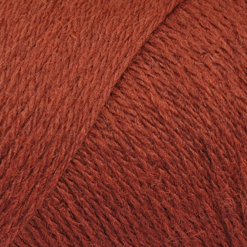 Brown Sheep Wildfoote Sock in Nutmeg - a burnt orange colorway