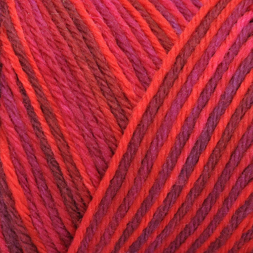 Brown Sheep Wildfoote Luxury Sock, Volcanic Blast SY51 / 50g Skein