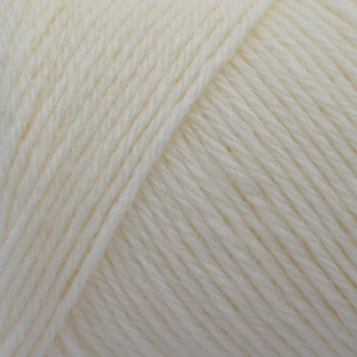 Brown Sheep Wildfoote Sock in Vanilla - a soft white colorway