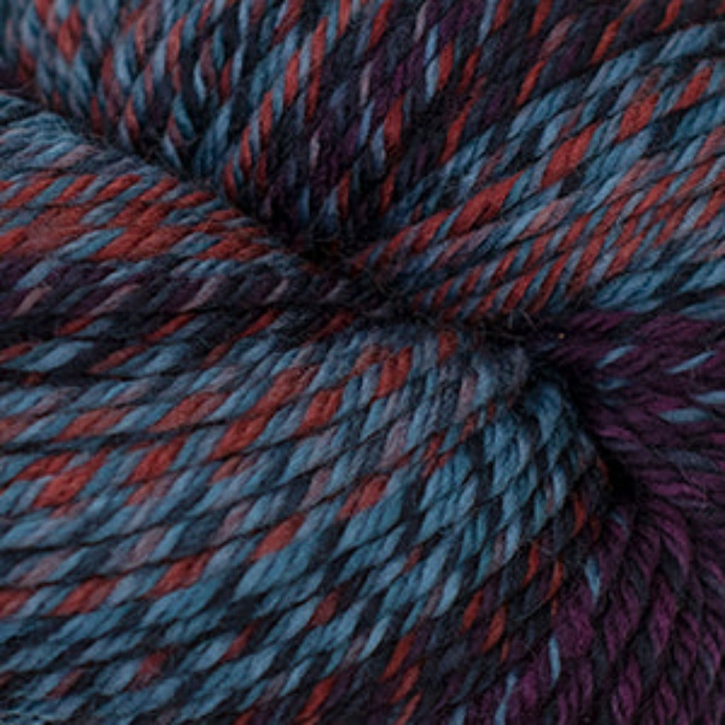 Cascade 220 Superwash Wave in Berries - a light blue, dark blue, red and purple colorway