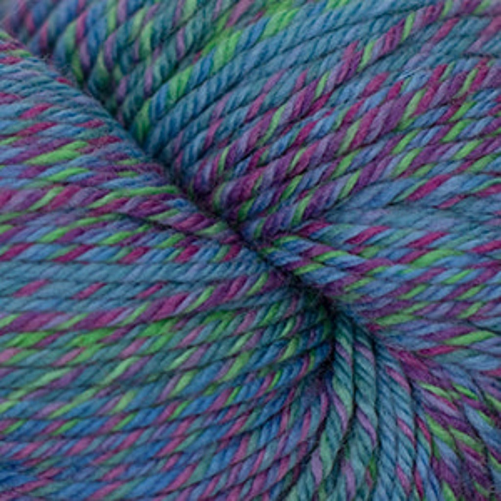 Cascade 220 Superwash Wave in Spring - a periwinkle, green and purple colorway