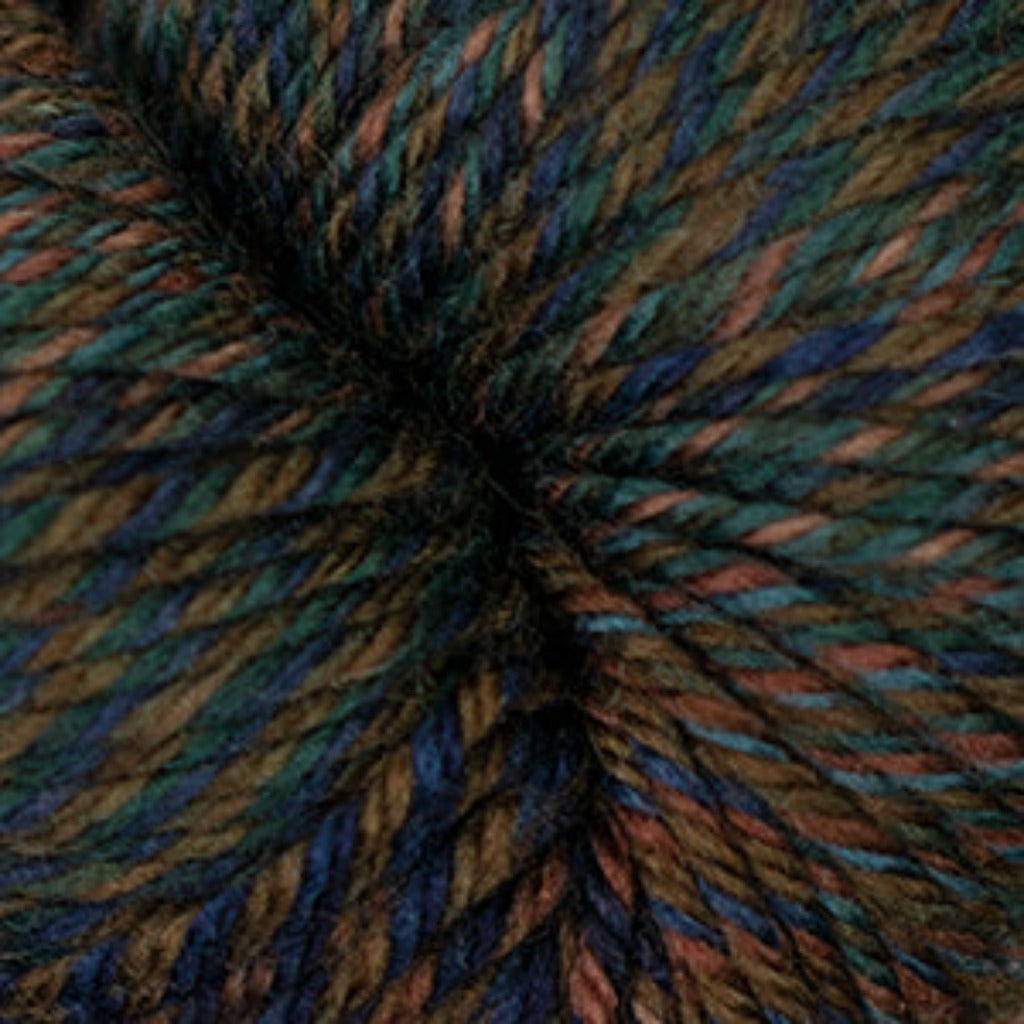 Cascade 220 Superwash Wave in Dusk - a dark colorway in blue, green and tan