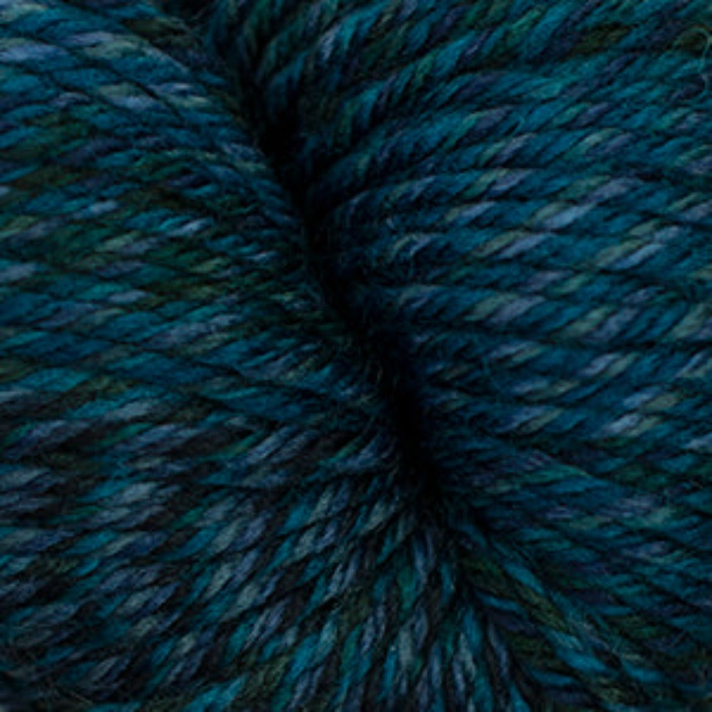 Cascade 220 Superwash Wave in Deep Sea - a dark colorway in shades of blue and blue-green