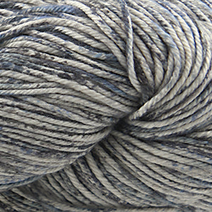 Cascade Nifty Cotton Splash in Denim - a variegated white, grey and denim blue colorway