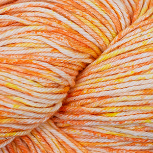 Cascade Nifty Cotton Splash in Sundrop - a variegated white, yellow and orange colorway
