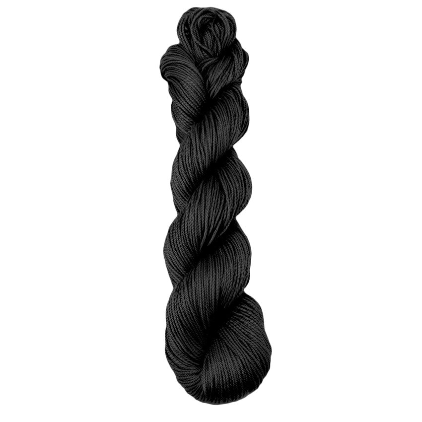 Cascade Ultra Pima Yarn in True Black - a black colorway
