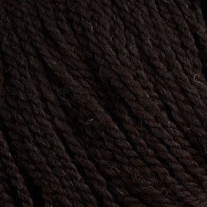 Cascade Ecological Wool Bulky Ebony - a very dark brown colorway