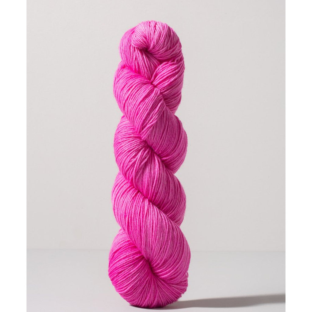 Gusto Wool Core Fingering 1002 - a bright pink colorway