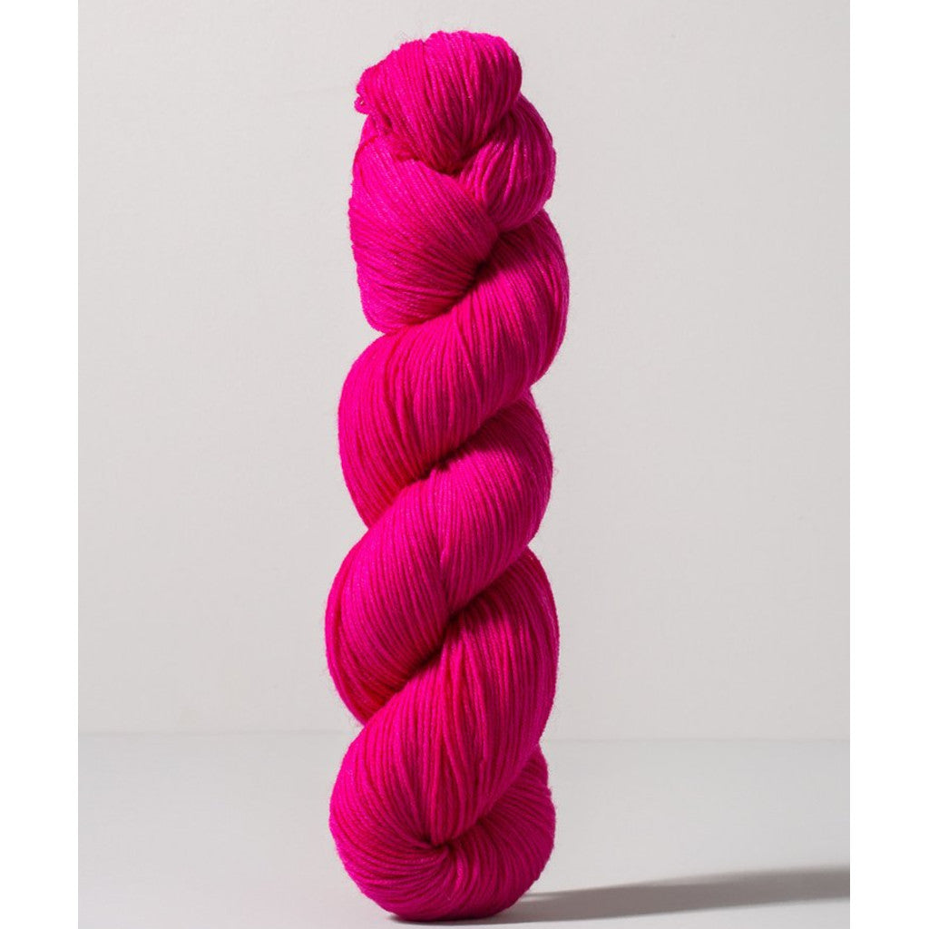 Gusto Wool Core Fingering 1004 - a neon pink colorway