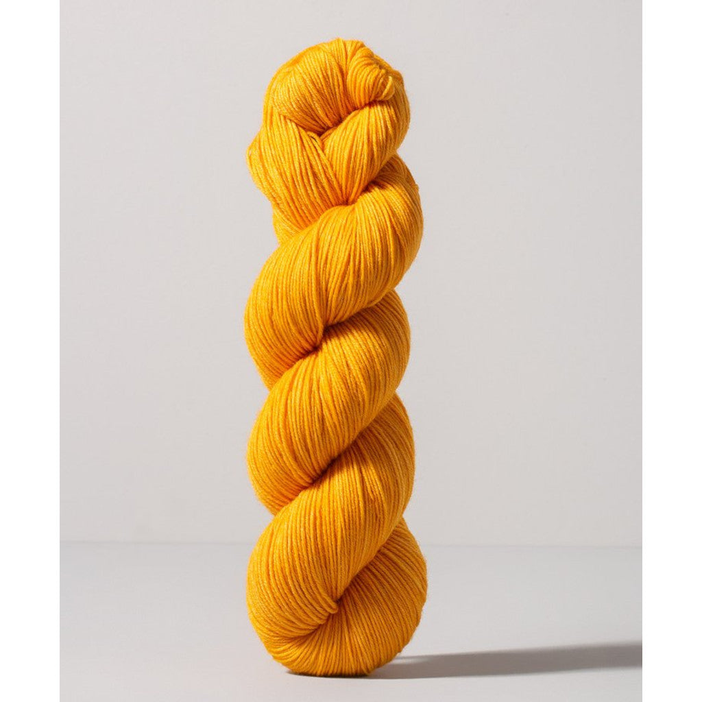 Gusto Wool Core Fingering 1022 - a sun yellow colorway