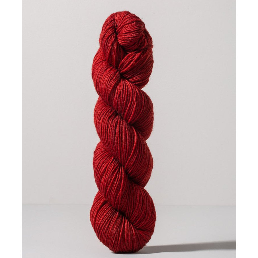 Gusto Wool Core Fingering 1049 - a rich red colorway