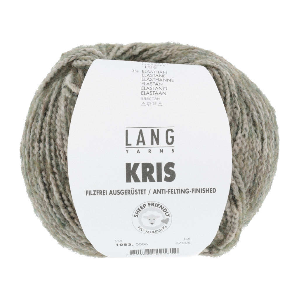 Lang Kris 0006 - a heathered dusty pale green colorway