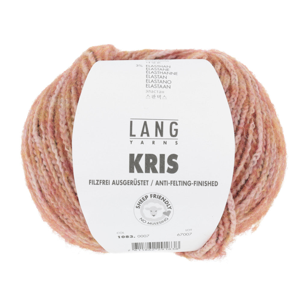 Lang Kris 0007 - a heathered pink and orange colorway
