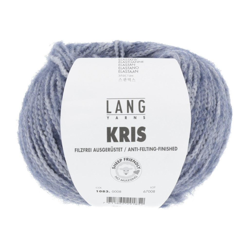 Lang Kris 0008 - a heathered pale blue colorway