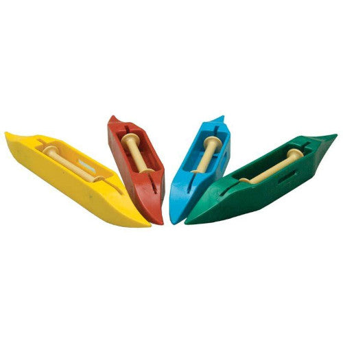 LeClerc's Plastic Boat Shuttles in all four colors