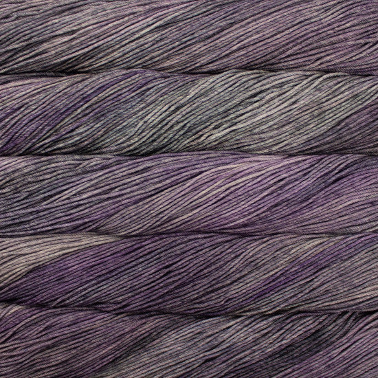 Malabrigo Rios in Cloud Sunshine - a variegated brown and purple colorway
