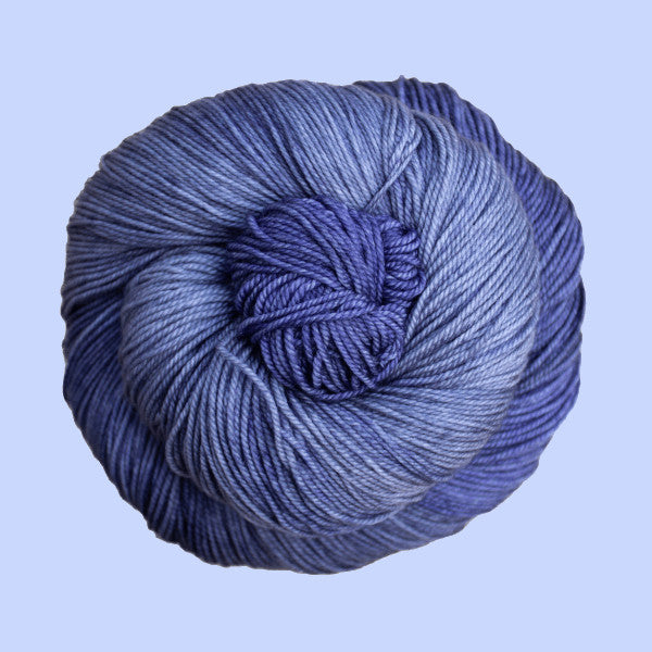 Malabrigo Sock Yarn in Alice - a tonal periwinkle colorway