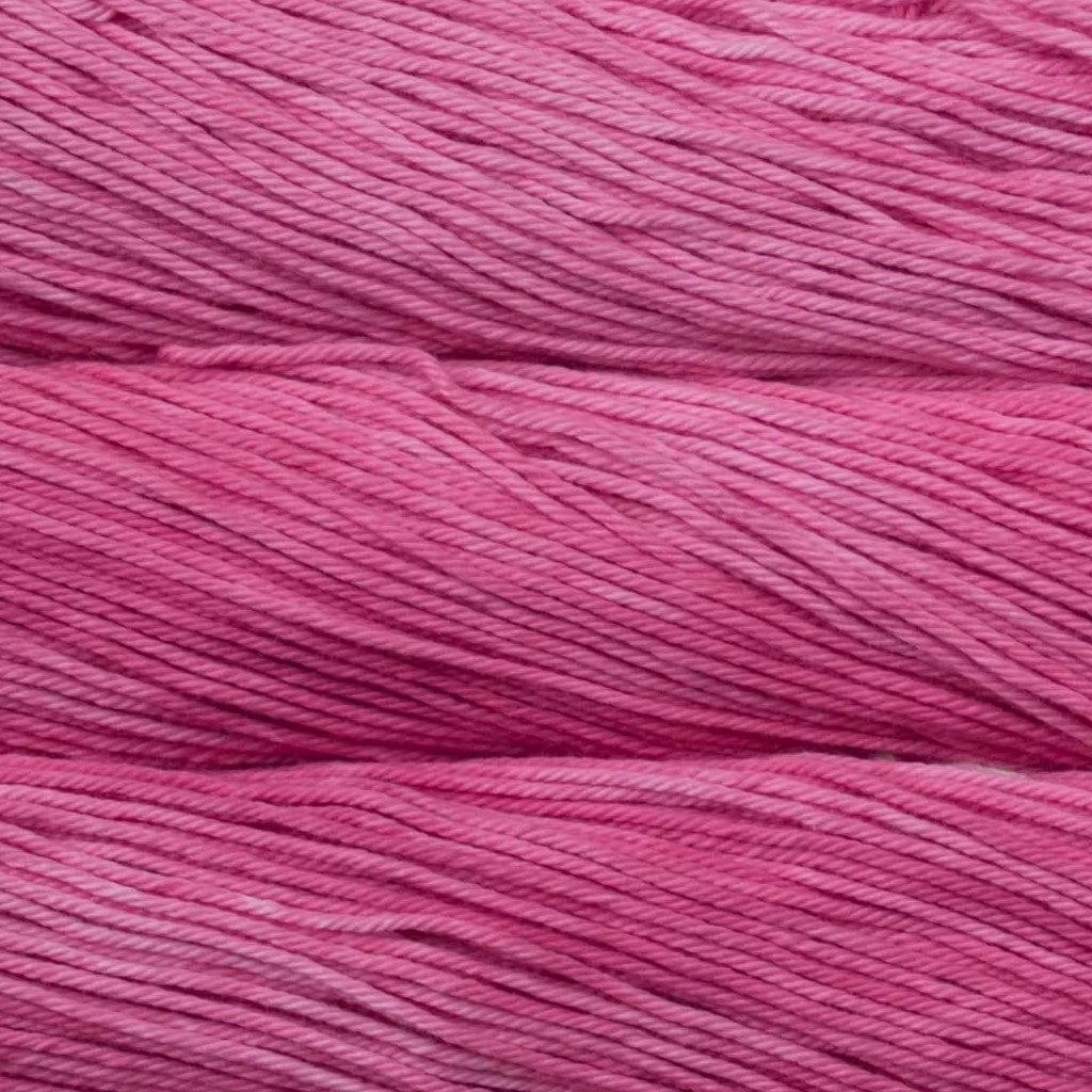 Malabrigo Verano DK Yarn in Impatient Pink - a bright pink colorway