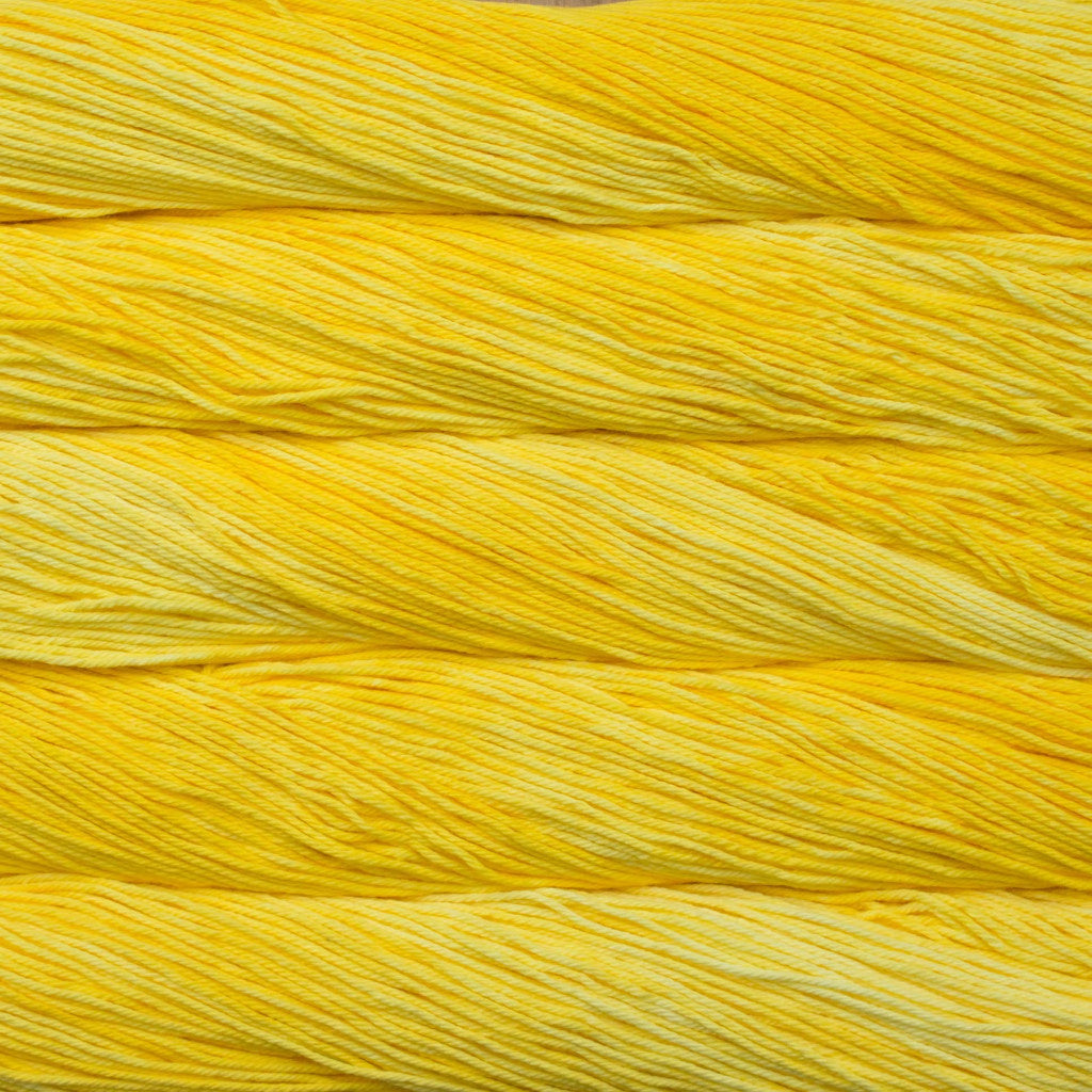 Malabrigo Verano DK Yarn in Lemon Wedge - a bright yellow colorway