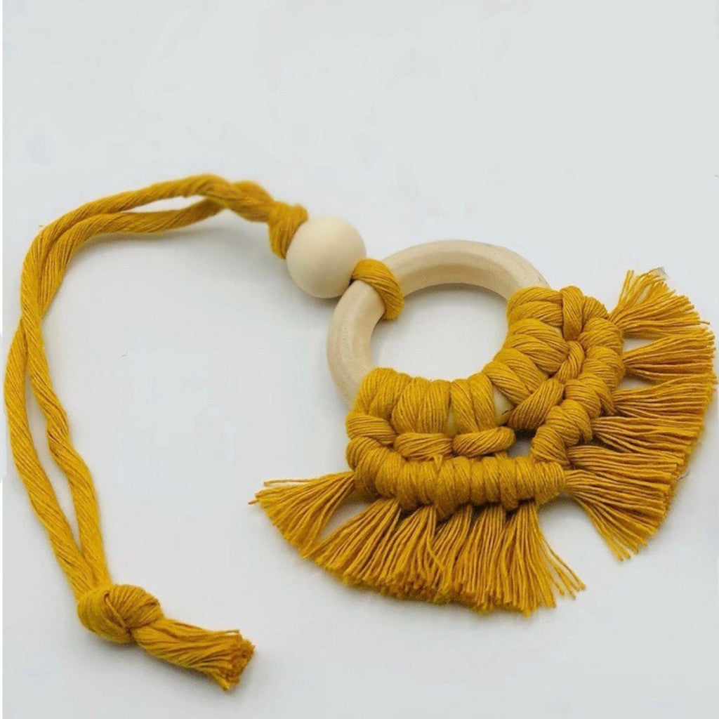 Roving Goddess Macramé Tassel Kits in Mustard - a yellow colorway