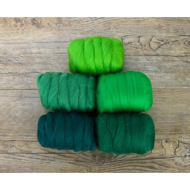 Paradise Fibers Mixed Merino Wool Bag - Grand Green-Fiber-